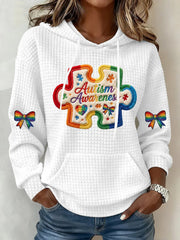 Women's Autism Awareness Print Hoodie