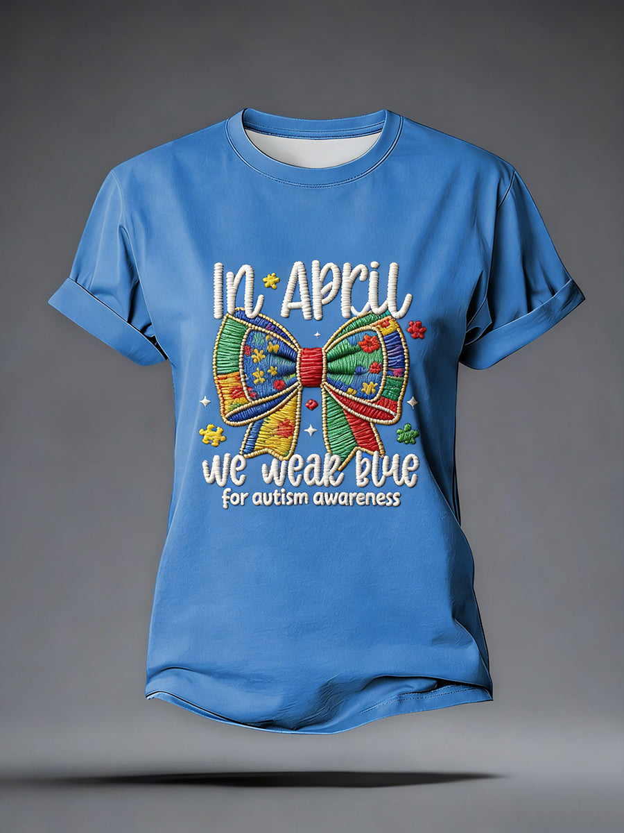 Women's Autism Acceptance Autism Awareness T-shirt