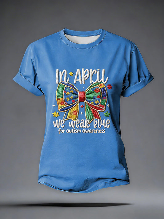 Women's Autism Acceptance Autism Awareness T-shirt
