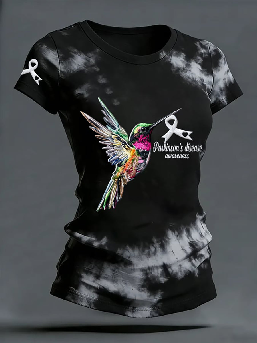 Women's Parkinson's Awareness Print T-Shirt