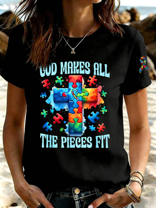 Women's Autism Acceptance Crew Neck T-shirt
