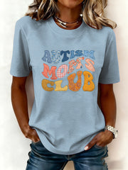 Women's Autism Awareness Print T-shirt