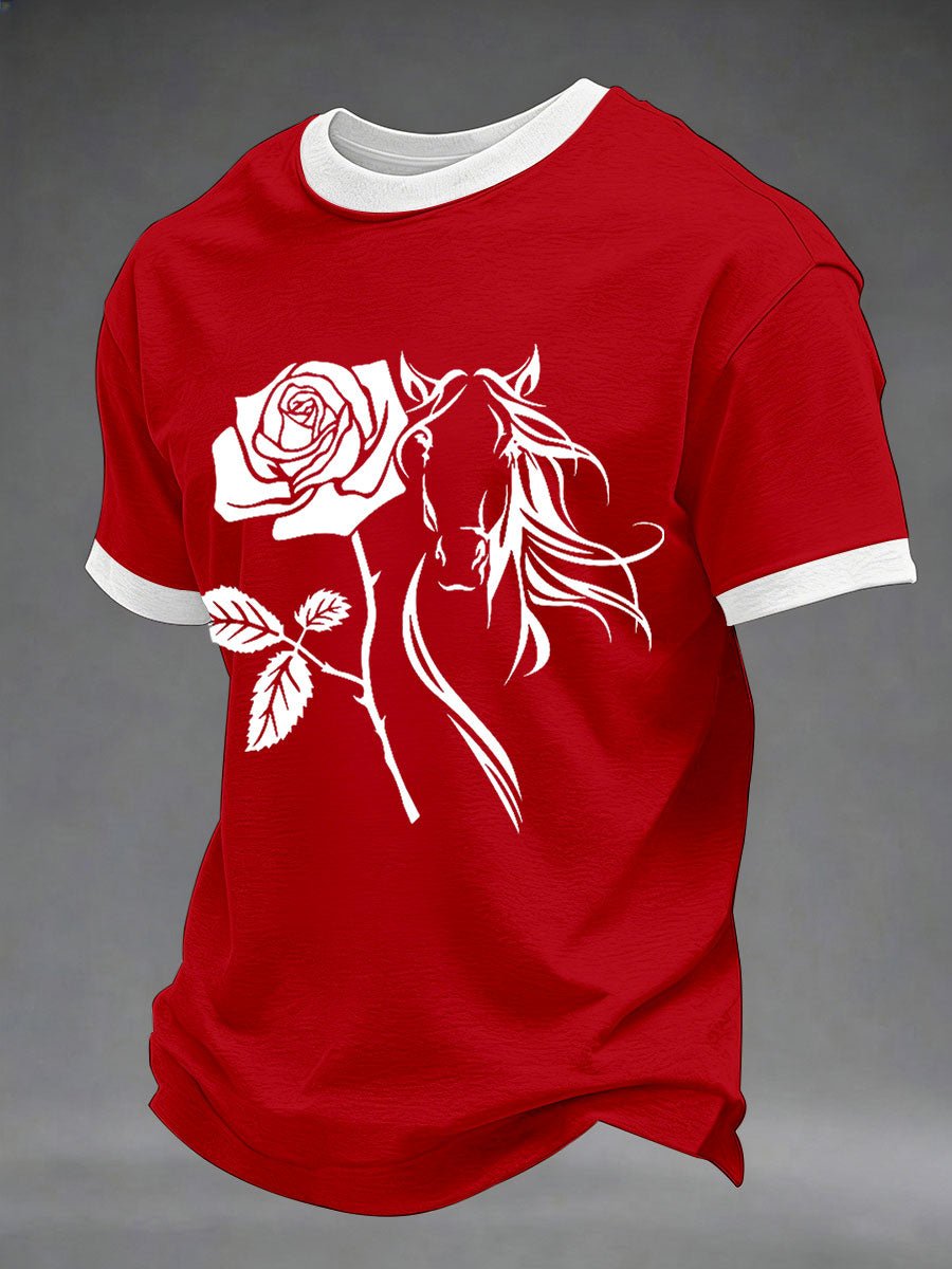 Men's Derby Day Printed Casual T-Shirt