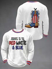 Men's Courtesy of Red White And Blue Waffle T-Shirt