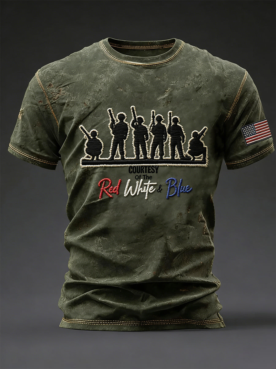Men's Courtesy of Red White And Blue T-shirt