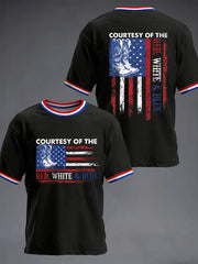 Men's Courtesy of Red White And Blue Short Sleeves T-shirt