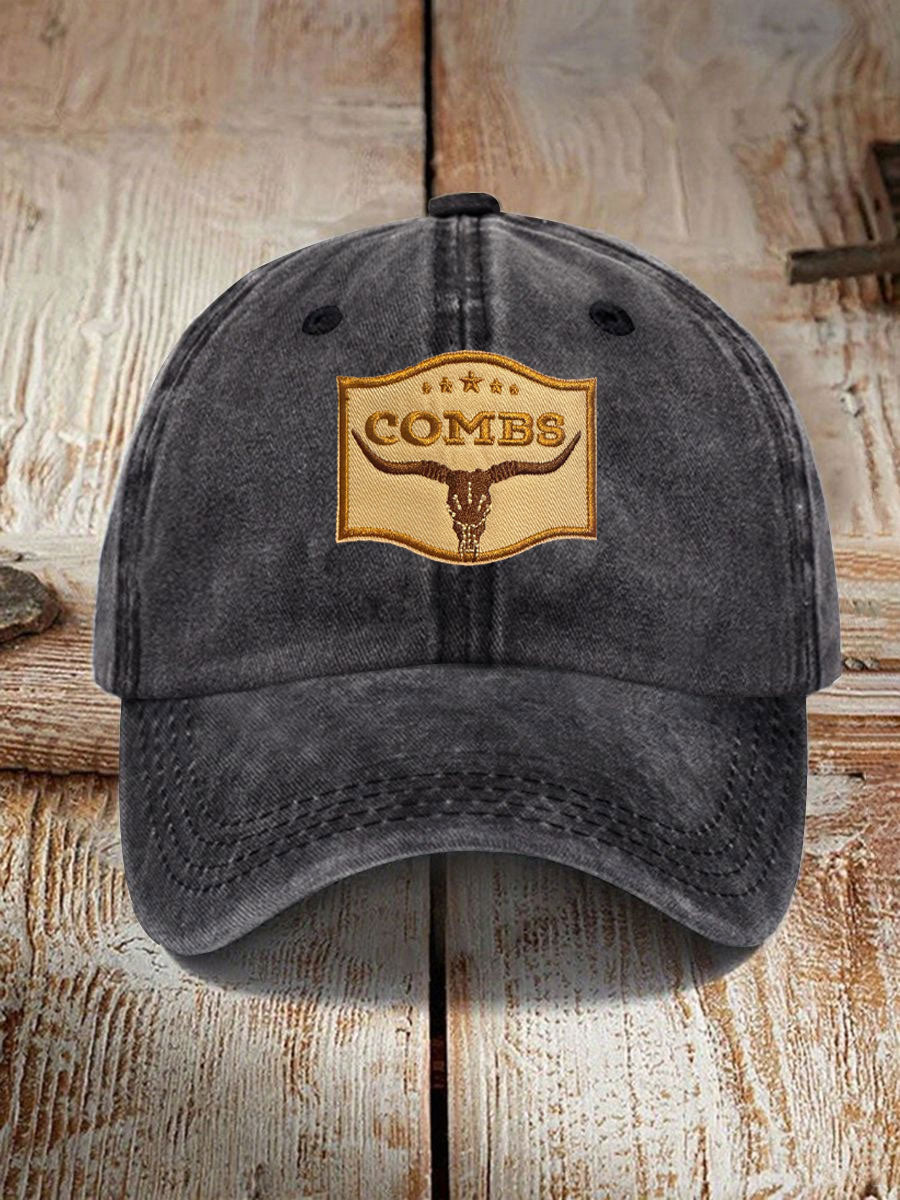 Unisex Western Style Country Music Lover Combs Printed Hat