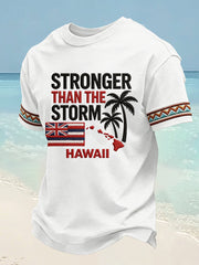 Men's Hawaii Stronger Than The Storm Print Tee