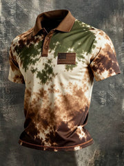 Men's American Flag Printed Shirt