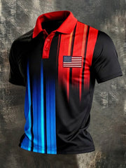 Men's American Flag Printed Shirt