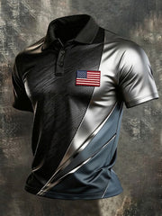 Men's American Flag Printed Shirt
