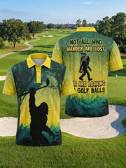 Men's Golfing Apparel Printed Shirt