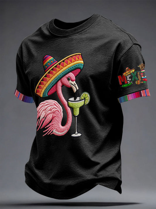 Men's Mexico Art Cinco De Mayo Printed T-shirt