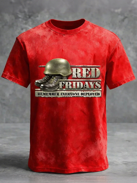 Men's 'Red Fridays Remember Everyone Deployed' T-shirts