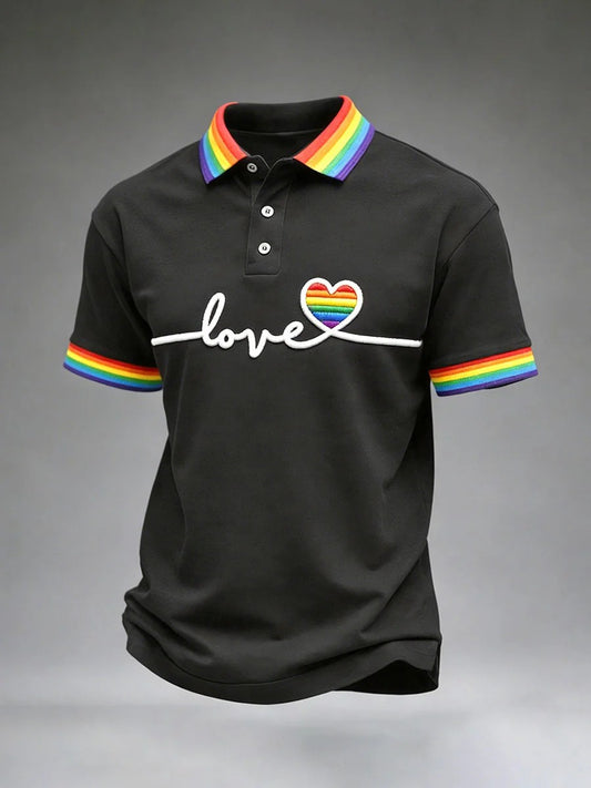 Men's Pride Month Print Short Sleeve Shirt