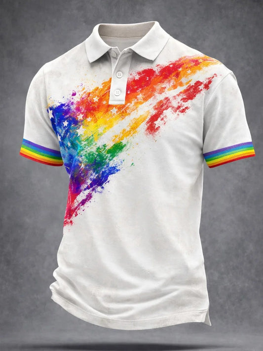 Men's Pride Month Print Short Sleeve Shirt