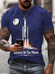 Men's Return To The Moon 2026 Casual Tee