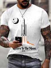 Men's Return To The Moon 2026 Casual Tee