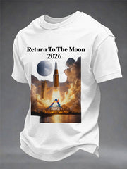 Men's Return To The Moon 2026 Casual Tee