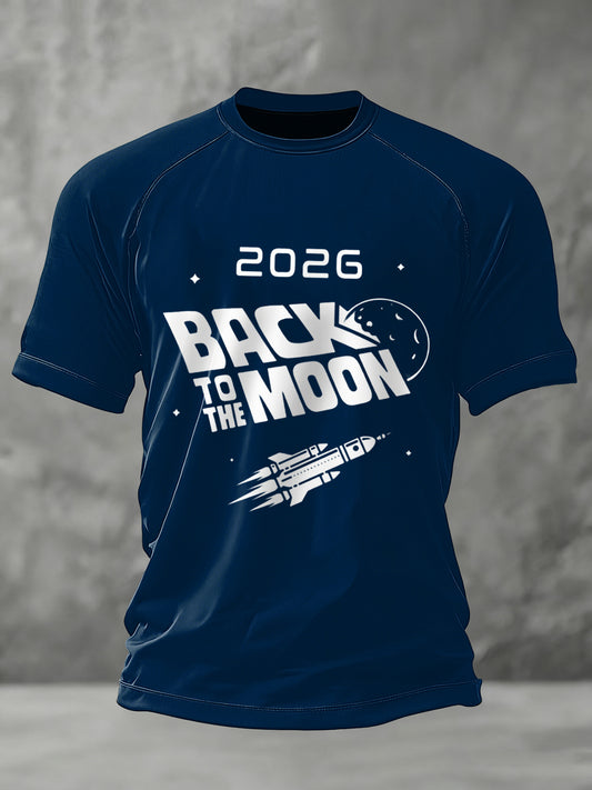 Men's Return To The Moon 2026 Casual Tee