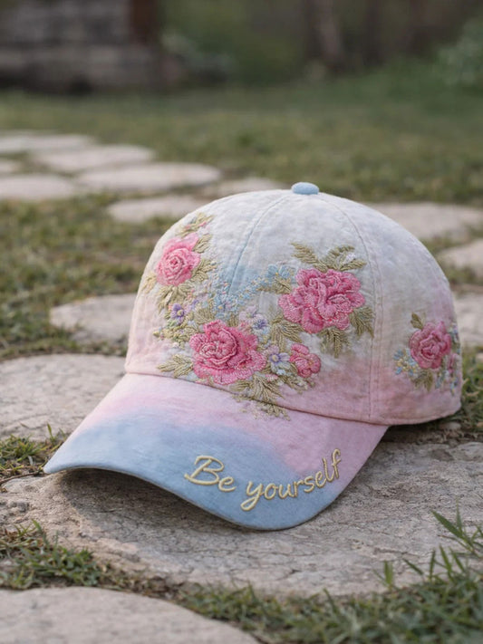Transgender Pride Floral Print Unisex Hat