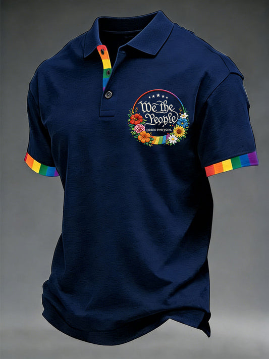 Men's 'We The People Means Everyone' Printed Short Sleeve Top