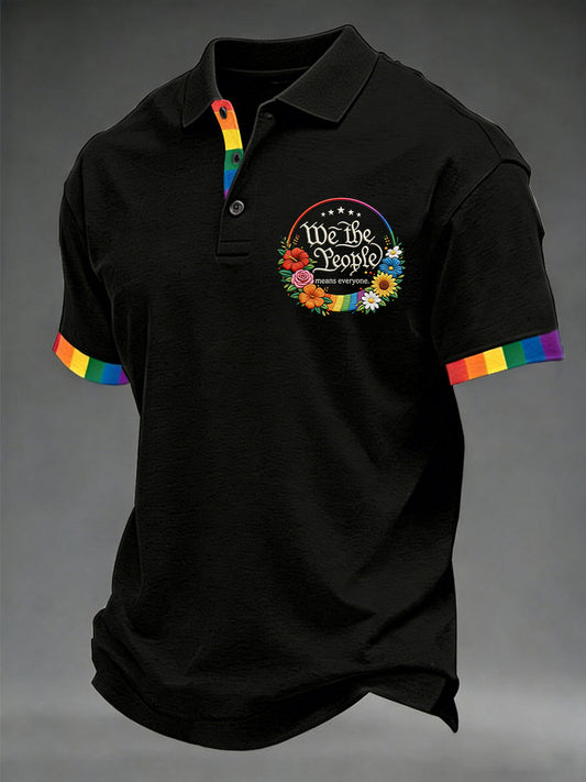 Men's 'We The People Means Everyone' Printed Short Sleeve Top