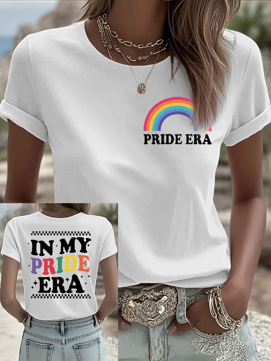 Women's pride rainbow month short-sleeved T-shirt
