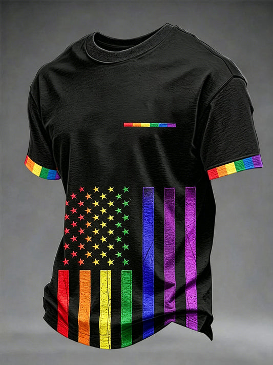 Men's Pride Month 'We The People Means Everyone' Printed Short SleeveT-shirt
