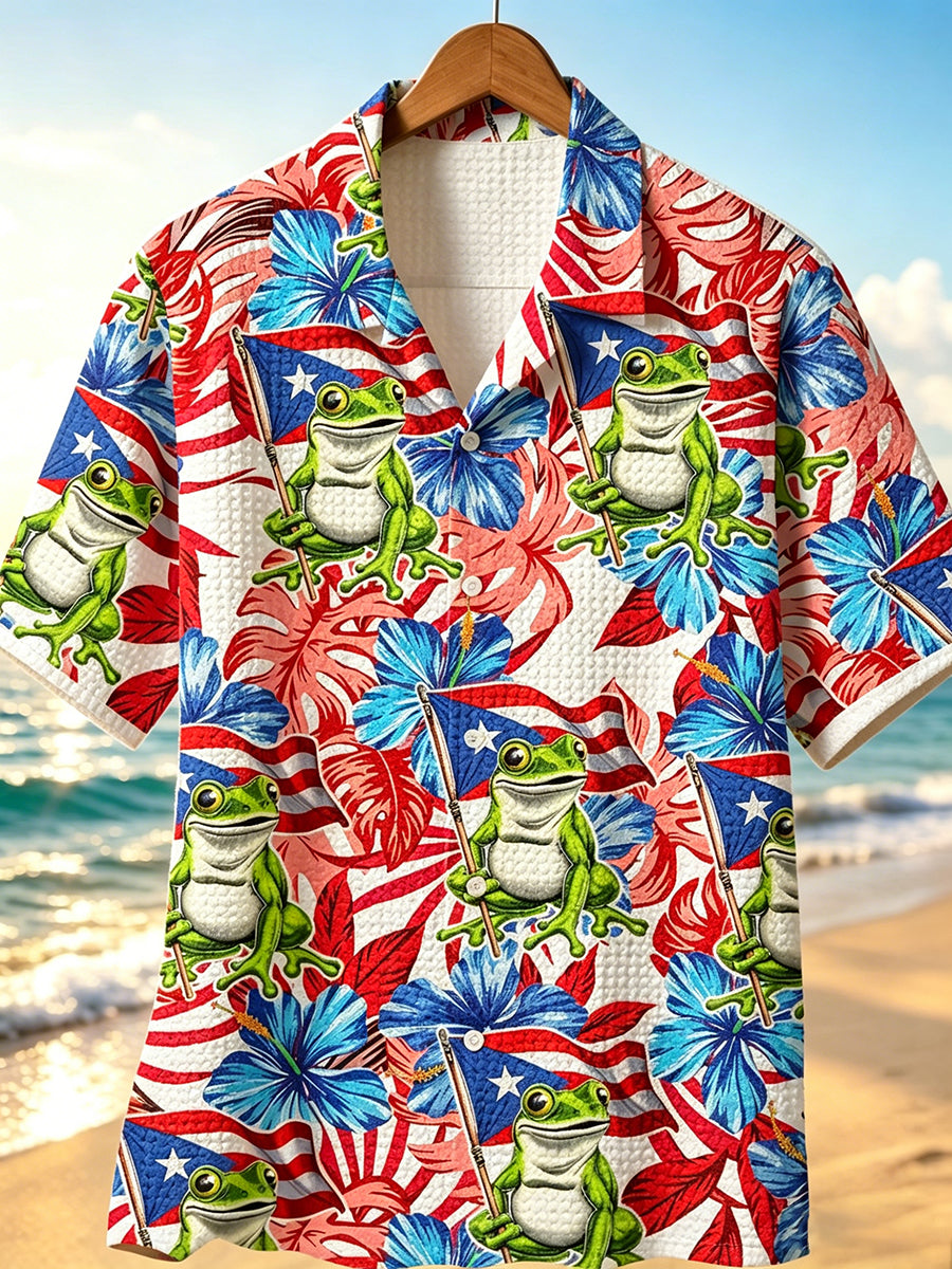 Men's Puerto Rico Vacation Waffle Shirt