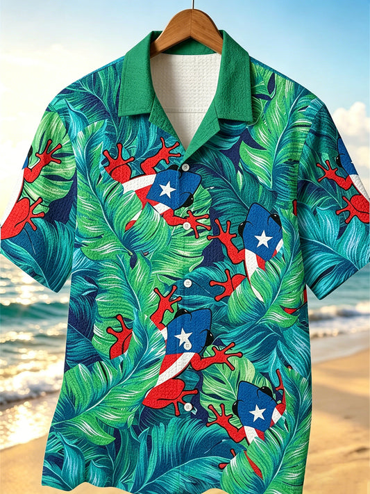 Men's Puerto Rico Vacation Waffle Shirt