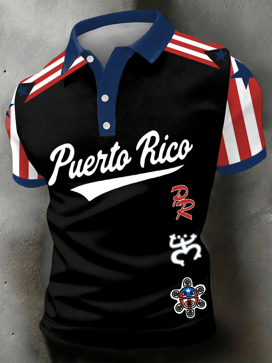 Men's Puerto Rico Printed polo shirt
