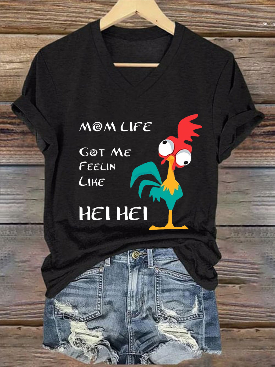 Women's Funny Mother's Day Printed Short Sleeve Tee