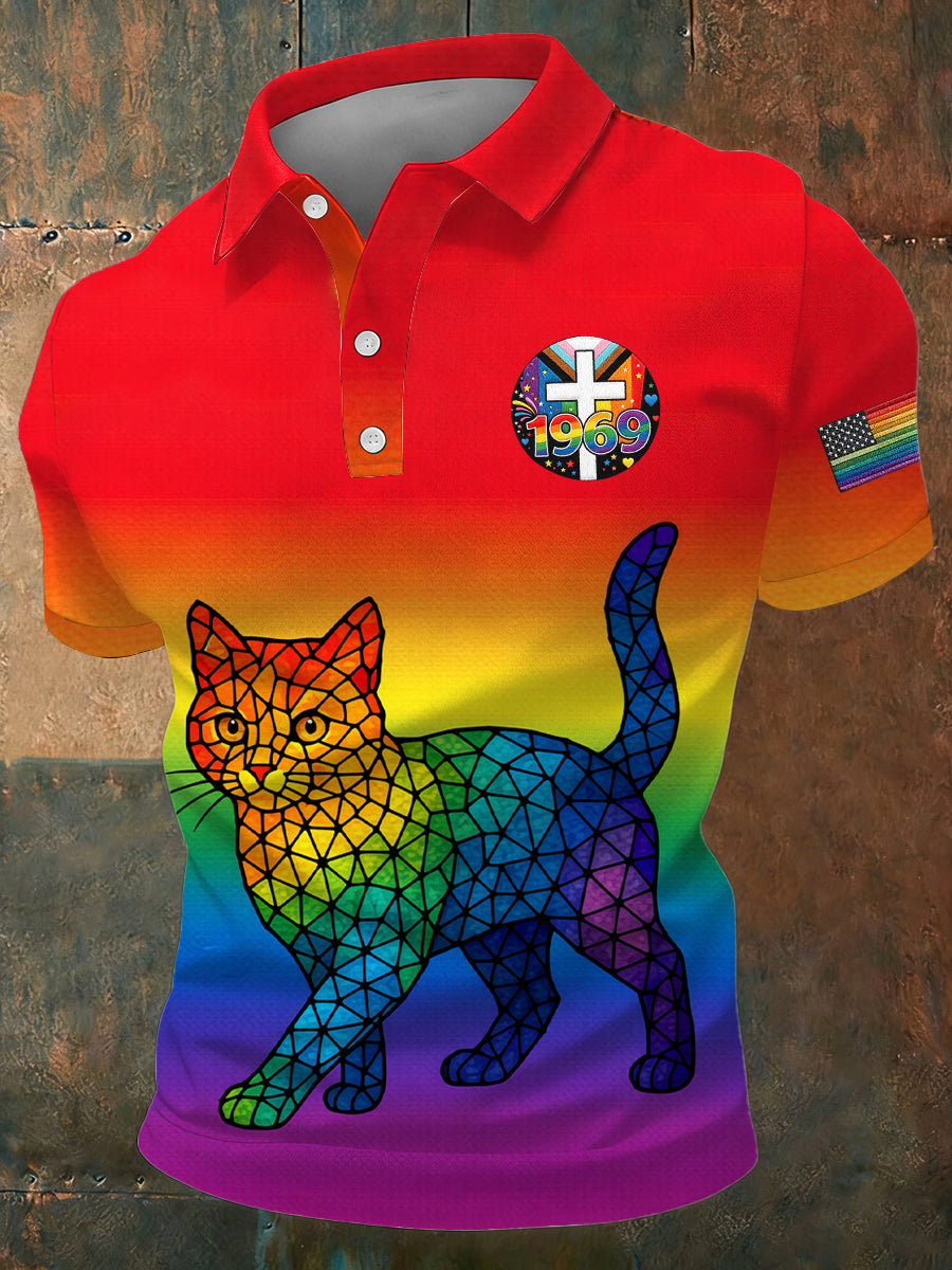 Men's 57th Birthday Gift For Rainbow Pride Month Short Sleeve  Top