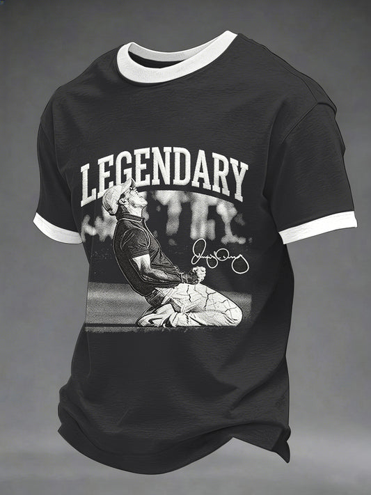 Men's 2026 Golf Champion Legend Rory McIlroy Print Casual Tee