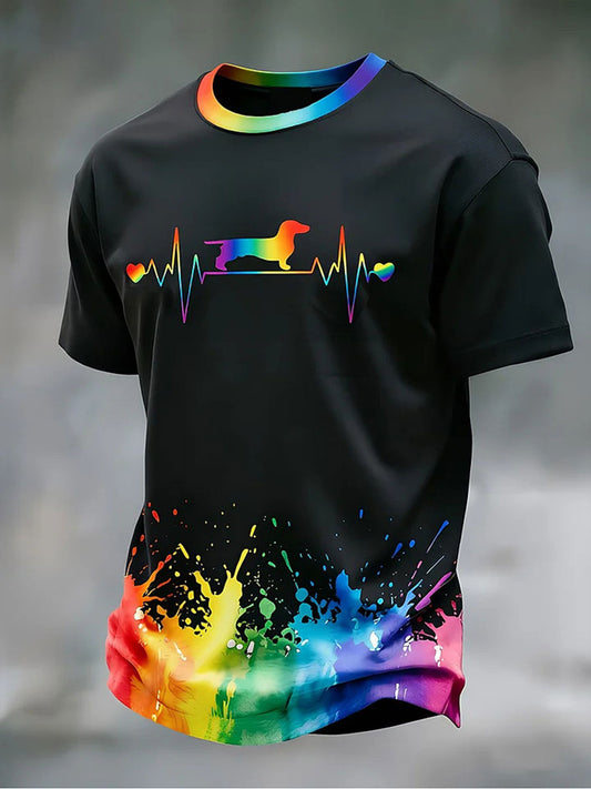 Men's Pride Print Casual T-shirt