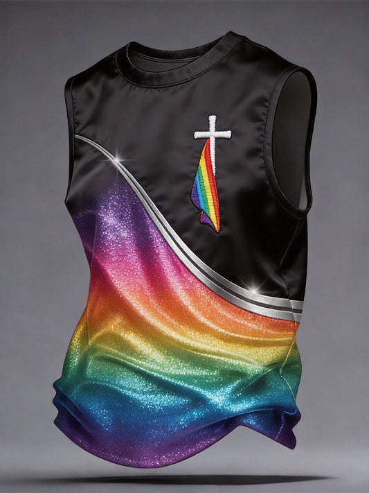 Men's Proud Print Casual Vest