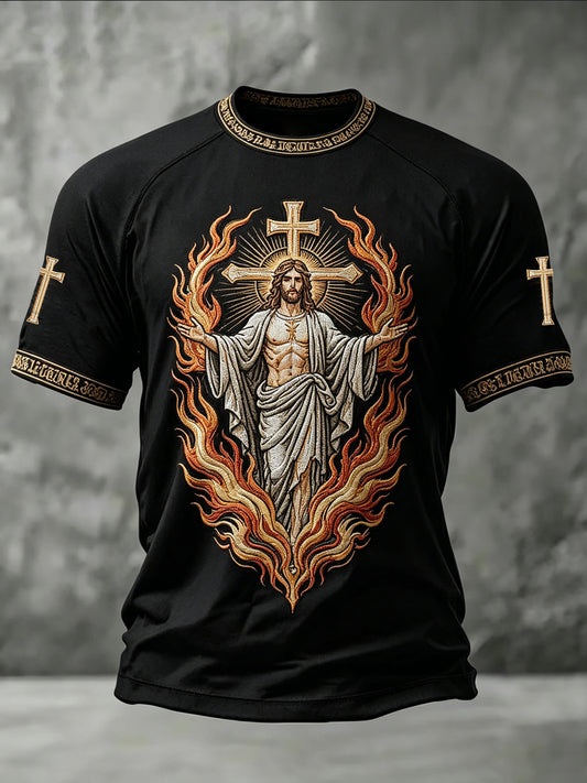 Men's Faith Printed Casual short sleeves t-shirt