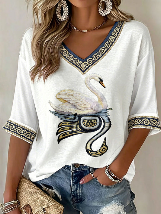 Women's Indigenous Totem Casual T-shirts