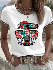 Women's Indigenous Art Casual T-shirt