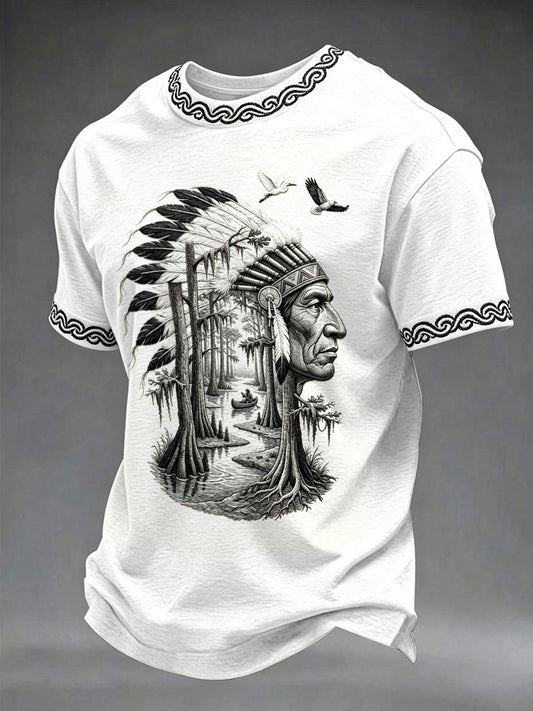 Men's Indigenous Totem Casual T-shirts