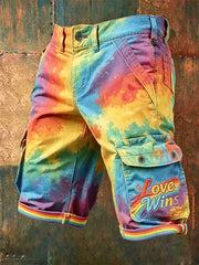 Men's Pride Month printed shorts