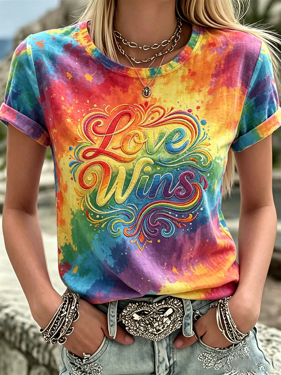 Women's Pride Month Printed T-shirt