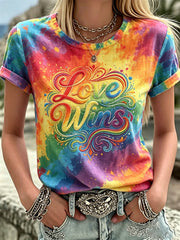 Women's Pride Month Printed T-shirt