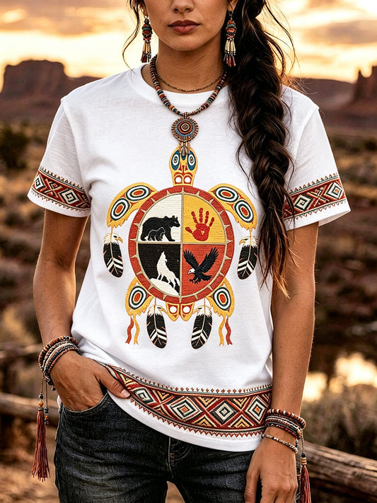 Women's Indigenous Art T-Shirt
