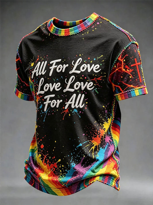 Men's Pride Print Casual T-shirt
