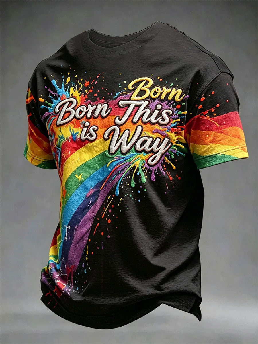 Men's Pride Print Casual T-shirt