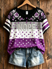 Women's Asexuality Printed Casual T-shirt