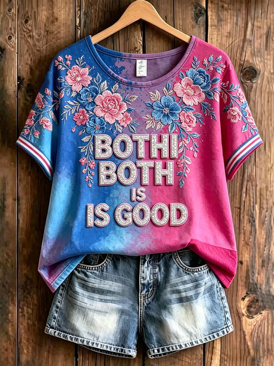 Women's Bisexuality Printed Casual T-shirt