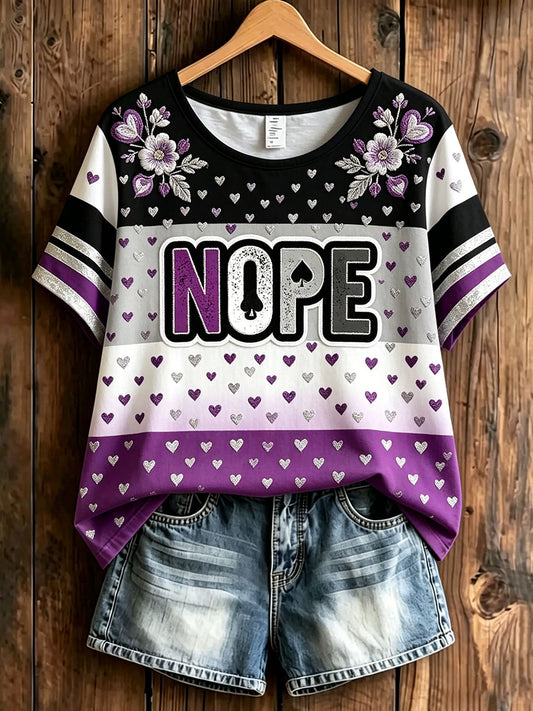 Women's Asexuality Printed Casual T-shirt